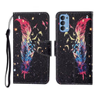 Custodia in pelle Flip orizzontale con motivo dipinto, For OPPO Reno4 Pro