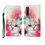 Custodia in pelle Flip orizzontale con motivo dipinto, For OPPO Find X2 Pro
