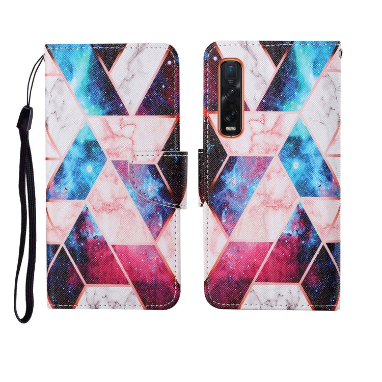 Custodia in pelle Flip orizzontale con motivo dipinto, For OPPO Find X2 Pro