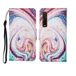 Custodia in pelle Flip orizzontale con motivo dipinto, For OPPO Find X2 Pro