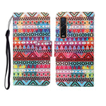 Custodia in pelle Flip orizzontale con motivo dipinto, For OPPO Find X2 Pro