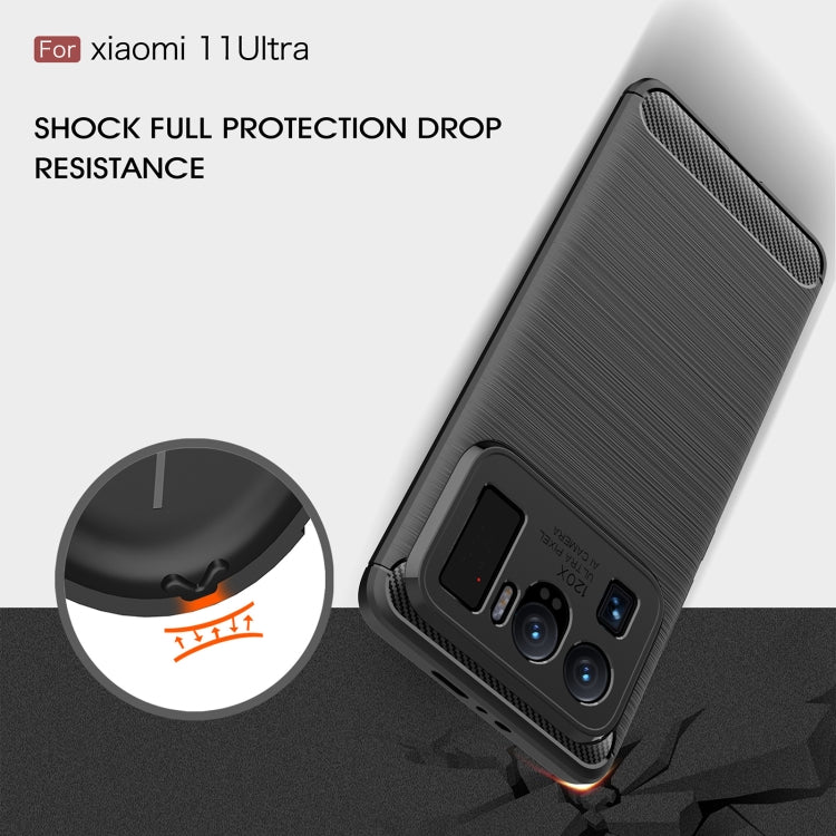 Custodia TPU in fibra di carbonio per Xiaomi Mi 11 Ultra