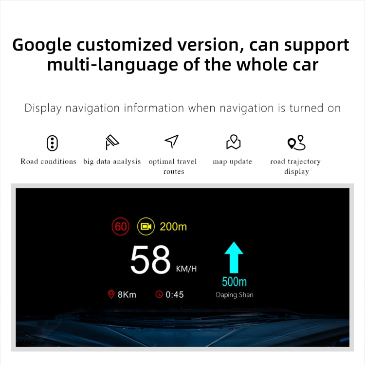 T1 5.1 pollici HUD Head-up Display Allarme di velocità eccessiva/Visualizzazione percentuale batteria rimanente per Tesla Model 3 / Y, T1  HUD