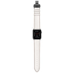 Cinturini di ricambio per fibbia nera in vera pelle + farfalla per Apple Watch Series 6 e SE e 5 e 4 44 mm / 3 e 2 e 1 42 mm, Black Buckle For Apple Watch Series 7 45mm / 6 & SE & 5 & 4 44mm / 3 & 2 & 1 42mm                                             ...