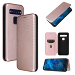 Struttura in fibra di carbonio Flip orizzontale magnetico Custodia in pelle TPU + PC + PU con slot per schede, For TCL 10 5G UW(US Version), For Sony Xperia 10 III, For UMIDIGI A9