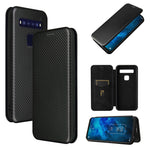 Struttura in fibra di carbonio Flip orizzontale magnetico Custodia in pelle TPU + PC + PU con slot per schede, For TCL 10 5G UW(US Version), For Sony Xperia 10 III, For UMIDIGI A9