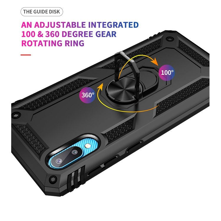 Custodia antiurto in TPU e PC con supporto rotante 360°