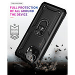 Custodia protettiva antiurto in TPU + PC con supporto girevole a 360 gradi, For Xiaomi Mi 11, For Xiaomi Redmi Note 9