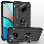 Custodia protettiva antiurto in TPU + PC con supporto girevole a 360 gradi, For Xiaomi Mi 11, For Xiaomi Redmi Note 9