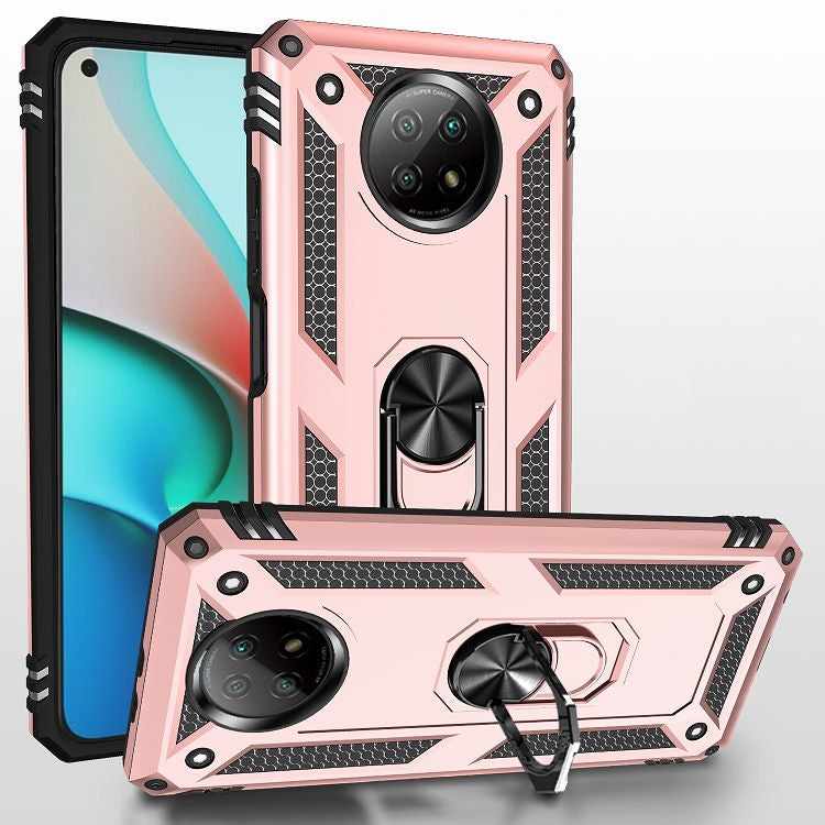 Custodia protettiva antiurto in TPU + PC con supporto girevole a 360 gradi, For Xiaomi Mi 11, For Xiaomi Redmi Note 9