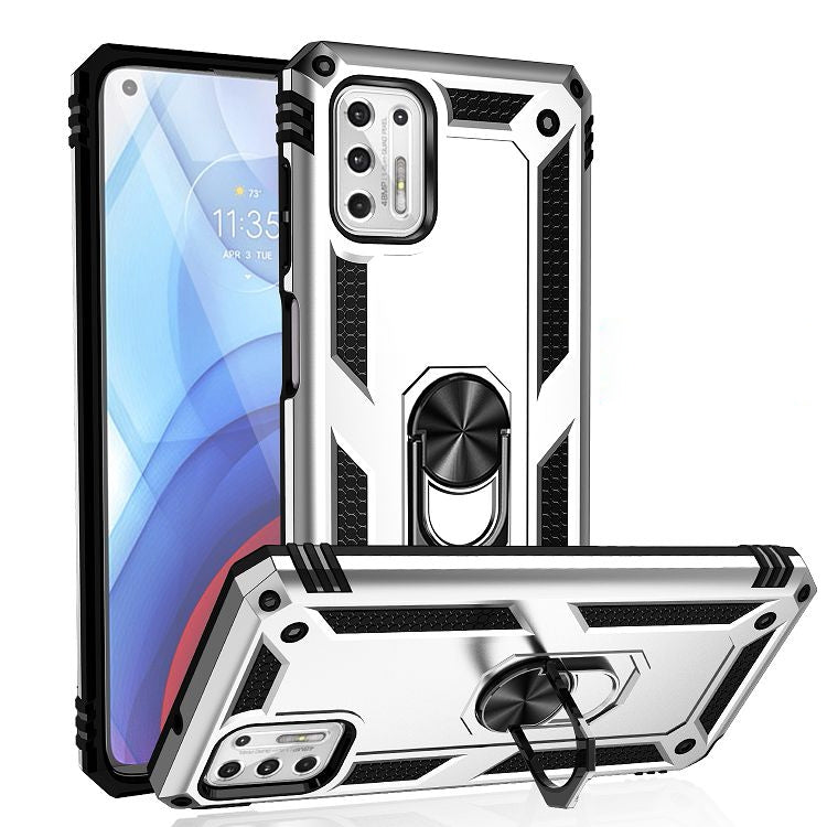 Custodia antiurto in TPU e PC con supporto rotante 360°