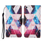 Custodia portafoglio in TPU con motivo dipinto per iPhone 6