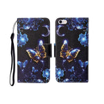 Custodia portafoglio in TPU con motivo dipinto per iPhone 6