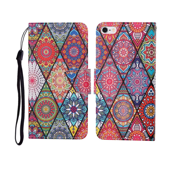 Custodia portafoglio in TPU con motivo dipinto per iPhone 6