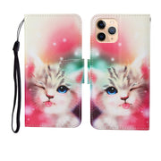 Custodia in pelle Flip orizzontale con motivo dipinto, For iPhone 11 Pro Max
