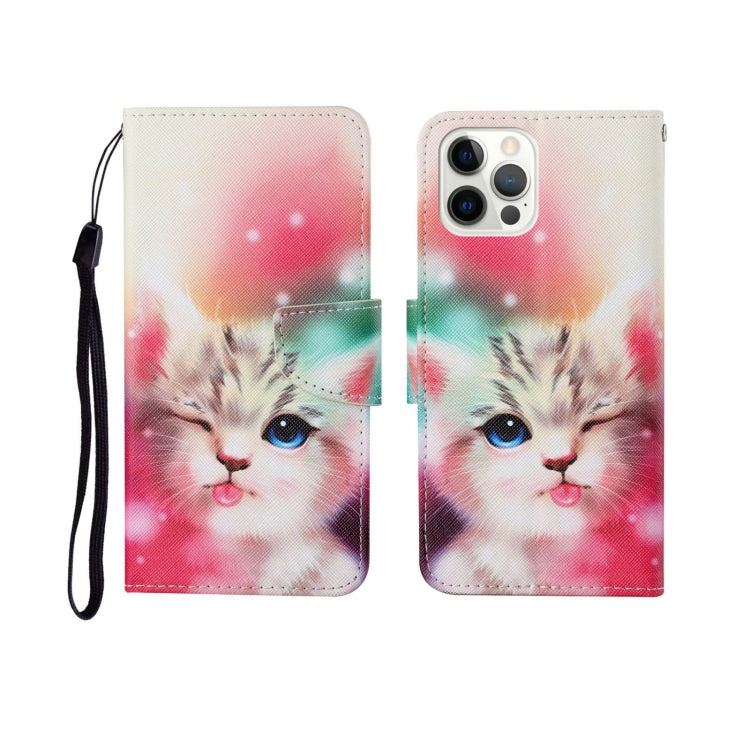 Custodia in pelle Flip orizzontale con motivo dipinto, For iPhone 12 Pro Max