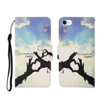 Custodia portafoglio in pelle flip per iPhone SE 2020