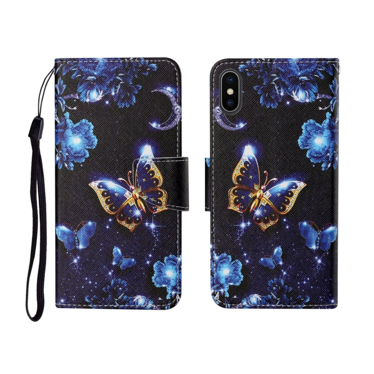 Custodia portafoglio in TPU con motivo dipinto per iPhone X