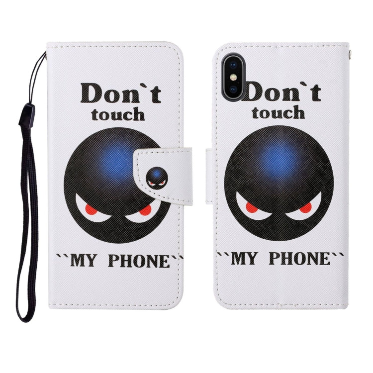 Custodia portafoglio in TPU con motivo dipinto per iPhone X