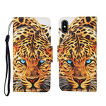 Custodia portafoglio in TPU con motivo dipinto per iPhone X