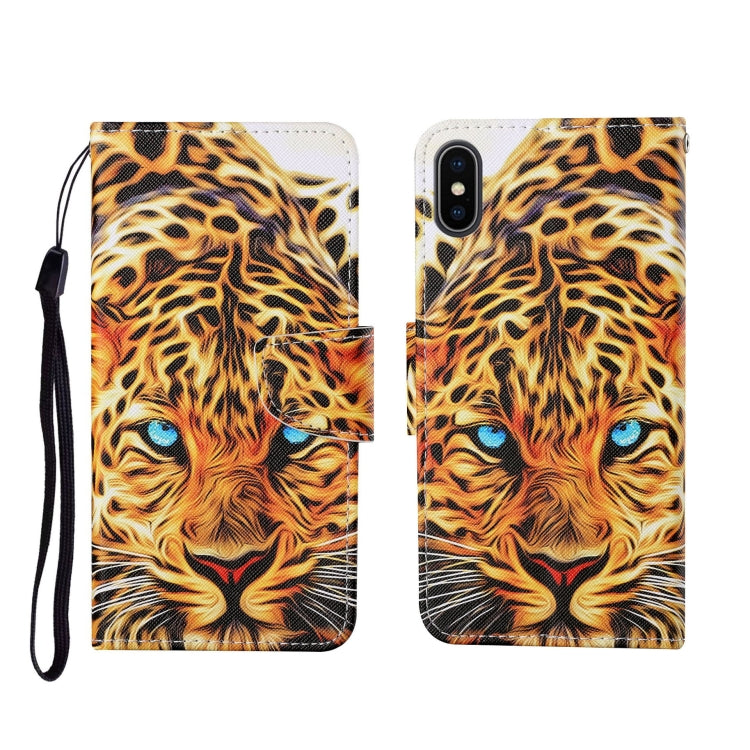 Custodia portafoglio in TPU con motivo dipinto per iPhone X