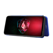 Struttura in fibra di carbonio Flip orizzontale magnetico Custodia in pelle TPU + PC + PU con slot per schede, For Asus ROG Phone 5, For Blackview BV6300 Pro, For Samsung Galaxy M62, For Samsung Galaxy F62, For Sony Xperia 1 III
