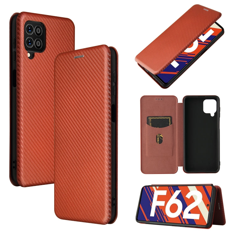 Custodia portafoglio magnetica in pelle TPU per Galaxy F62