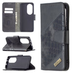 Custodia portafoglio in pelle sintetica per Huawei P50