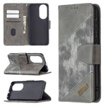 Custodia portafoglio in pelle sintetica per Huawei P50