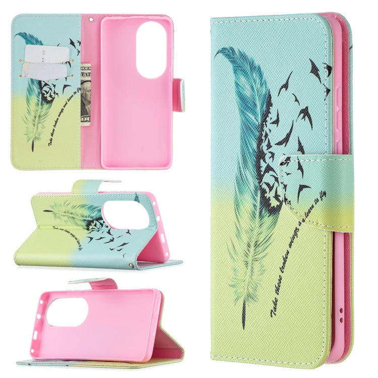 Custodia portafoglio in pelle flip per Huawei P50 Pro