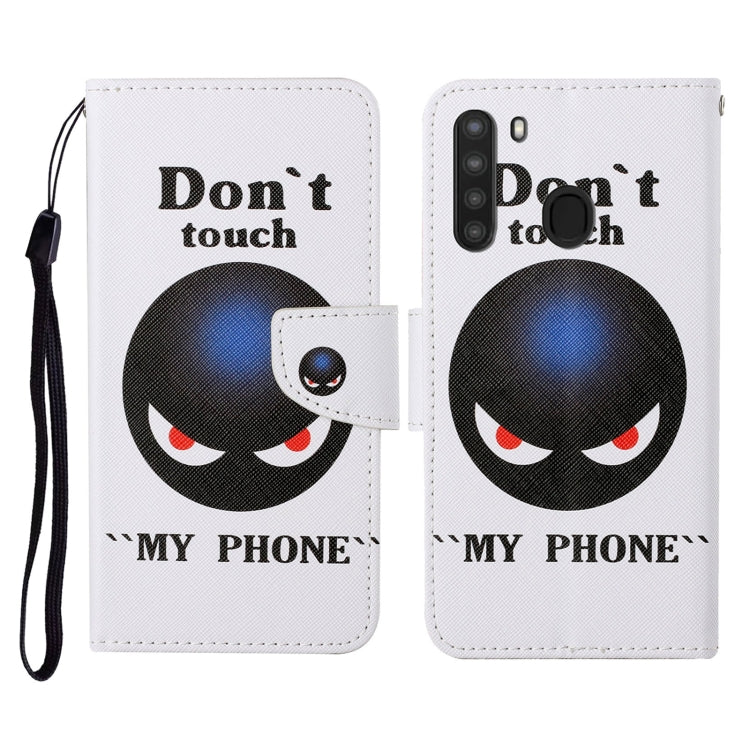Custodia portafoglio in pelle per Samsung Galaxy A21