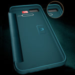 Custodia flip in pelle con finestra laterale per iPhone 11