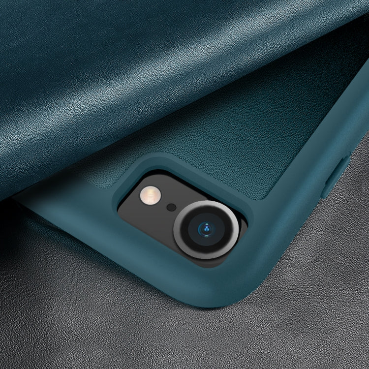 Custodia flip in pelle con finestra laterale per iPhone 11