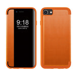Custodia flip in pelle con finestra laterale per iPhone 11