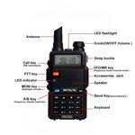 Walkie Talkie Retevis RT-5R 128 Canali 400-520MHz VHF