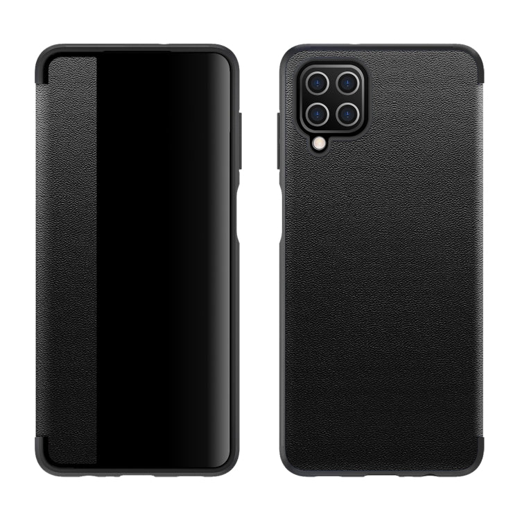 Custodia flip in pelle con finestra laterale per Samsung Galaxy