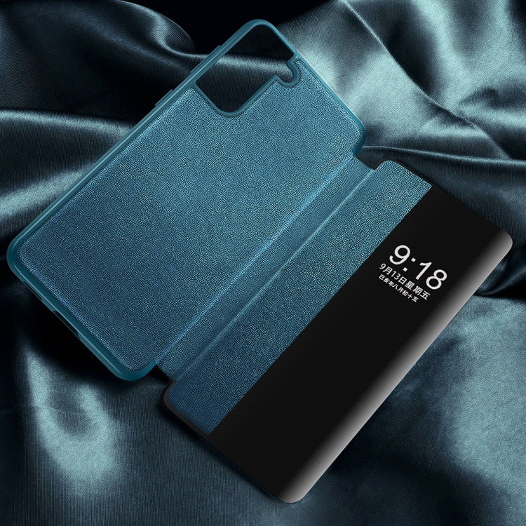 Custodia flip in pelle con finestra laterale per Samsung Galaxy