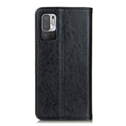 Custodia in pelle a vibrazione orizzontale con struttura magnetica Crazy Horse con supporto, slot per carte e portafoglio, For OPPO Realme C21, For Xiaomi Redmi Note 10 5G