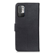 KHAZNEH Custodia in pelle a conchiglia orizzontale con struttura in pelle bovina con supporto, slot per carte e portafoglio, For Xiaomi Poco M3 Pro 4G / Poco M3 Pro 5G / Redmi Note 10 5G, For OPPO Realme C21