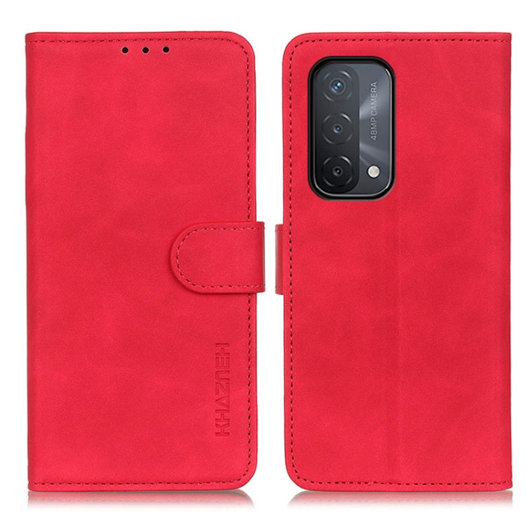 KHAZNEH Retro Texture PU + TPU Custodia in pelle a vibrazione orizzontale con supporto, slot per carte e portafoglio, For OnePlus 9R, For OPPO A54 4G, For OPPO A93 5G / A54 5G / A74 5G, For OPPO Realme 8 / 8 Pro