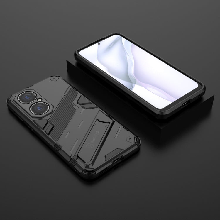 Custodia TPU antiurto con supporto invisibile per Huawei P50 Pro