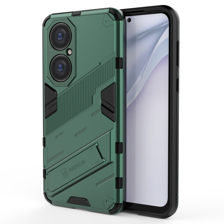 Custodia TPU antiurto con supporto invisibile per Huawei P50 Pro