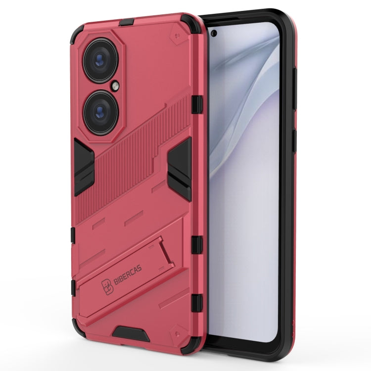 Custodia TPU antiurto con supporto invisibile per Huawei P50 Pro