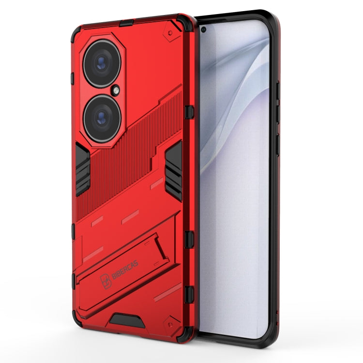Custodia TPU antiurto con supporto invisibile per Huawei P50 Pro