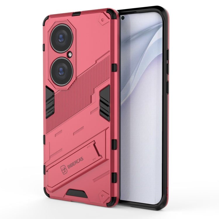 Custodia TPU antiurto con supporto invisibile per Huawei P50 Pro