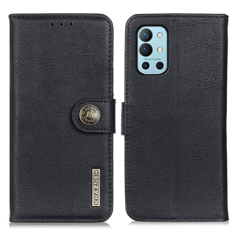 KHAZNEH Custodia in pelle a conchiglia orizzontale con struttura in pelle bovina con supporto, slot per carte e portafoglio, For OnePlus 9R, For OPPO A54 4G, For OPPO A93 5G / A54 5G / A74 5G, For OPPO Realme 8 / 8 Pro