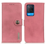 KHAZNEH Custodia in pelle a conchiglia orizzontale con struttura in pelle bovina con supporto, slot per carte e portafoglio, For OnePlus 9R, For OPPO A54 4G, For OPPO A93 5G / A54 5G / A74 5G, For OPPO Realme 8 / 8 Pro