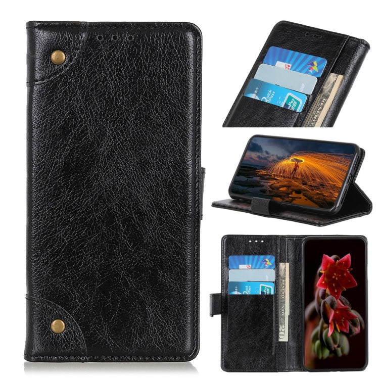 Custodia in pelle a conchiglia orizzontale con struttura in nappa con fibbia in rame con supporto, slot per carte e portafoglio, For OnePlus 9R, For OPPO A54 4G, For OPPO A93 5G / A54 5G / A74 5G, For OPPO Realme 8 / Realme 8 Pro