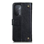 Custodia in pelle a conchiglia orizzontale con struttura in nappa con fibbia in rame con supporto, slot per carte e portafoglio, For OnePlus 9R, For OPPO A54 4G, For OPPO A93 5G / A54 5G / A74 5G, For OPPO Realme 8 / Realme 8 Pro
