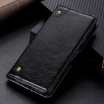 Custodia in pelle a conchiglia orizzontale con struttura in nappa con fibbia in rame con supporto, slot per carte e portafoglio, For OnePlus 9R, For OPPO A54 4G, For OPPO A93 5G / A54 5G / A74 5G, For OPPO Realme 8 / Realme 8 Pro
